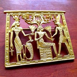 Egyptian Brooch Pin Gods